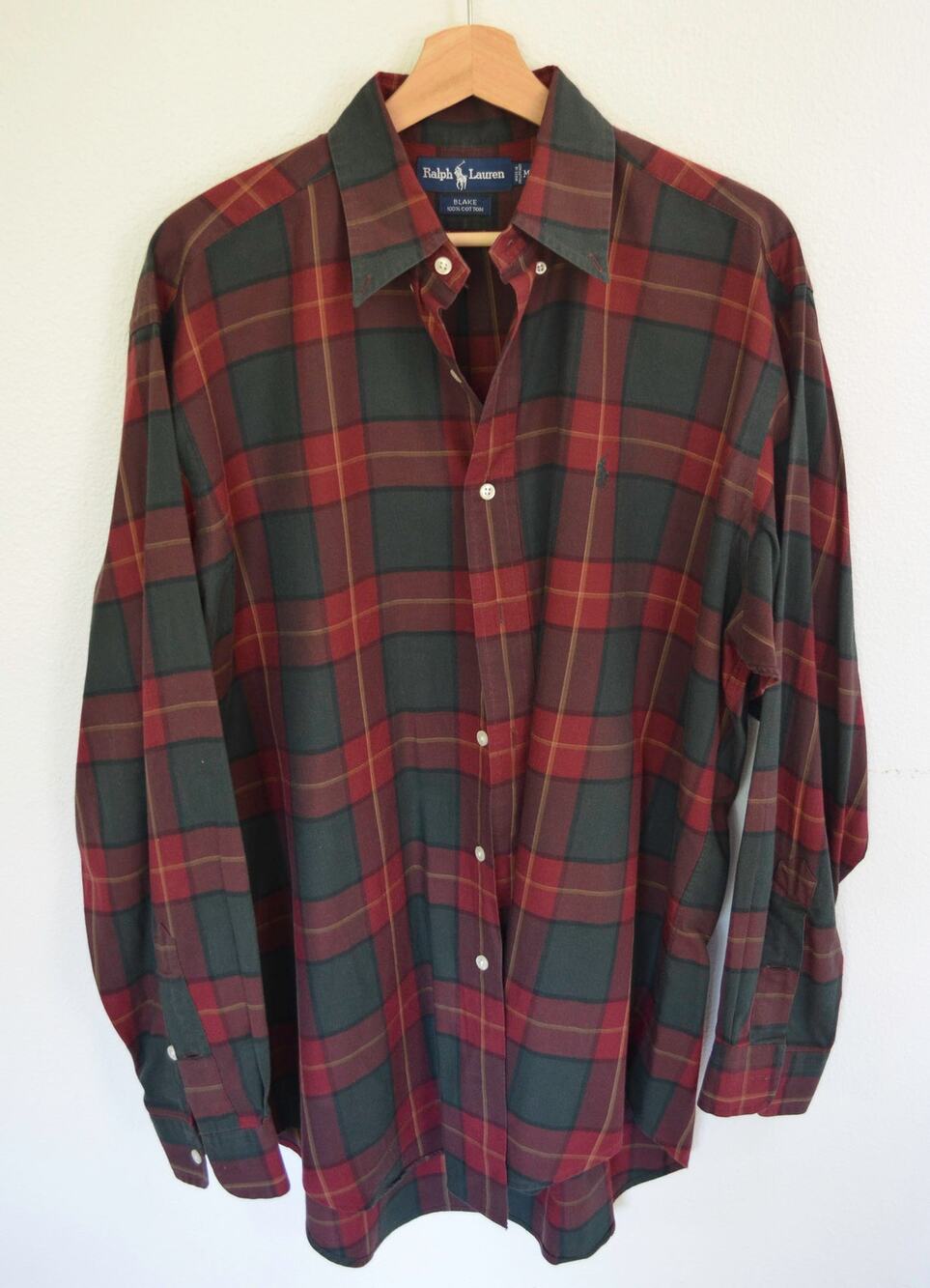 Ralph Lauren Vintage Plaid Button Down Shirt